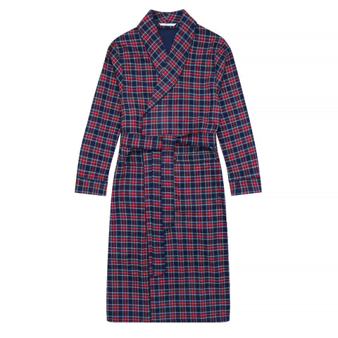Mens Robe - Premium 100% Cotton Flannel Robe