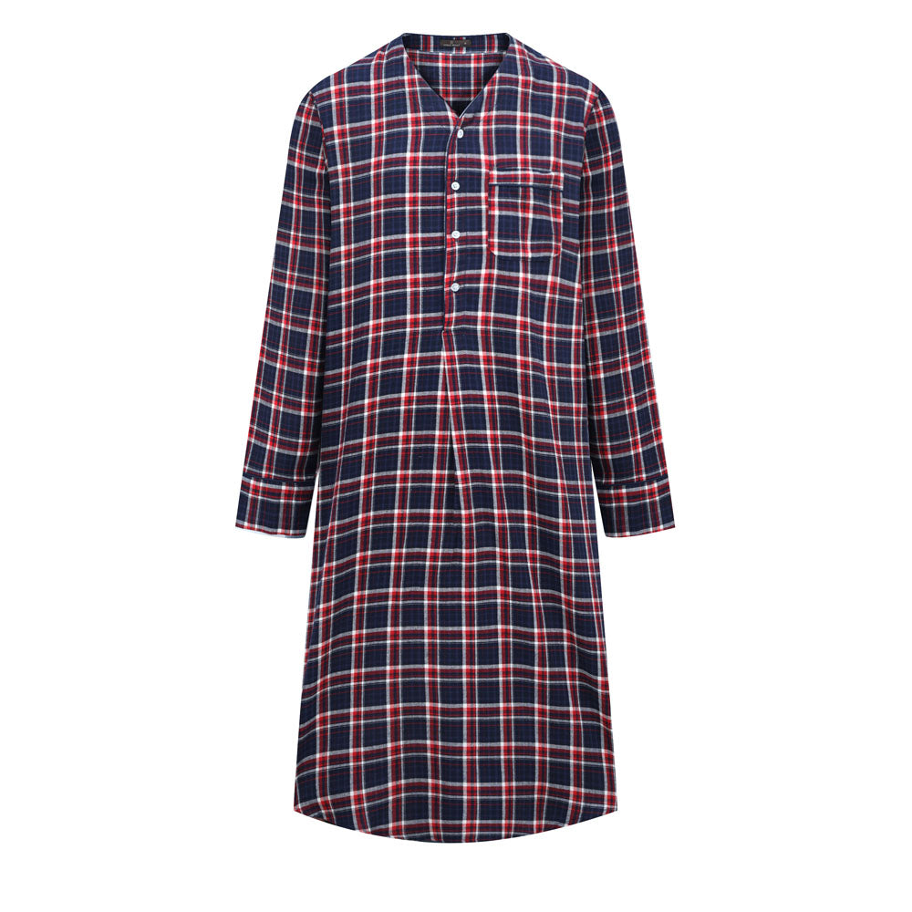 Noble Mount Mens Nightshirt - 100% Cotton Flannel Mens Nightshirts for Sleeping
