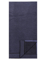 Box-Packaged Men's Uptown Premium Knit Marled Scarf - Navy/Black