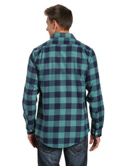 Gingham Checks - Blue-Green