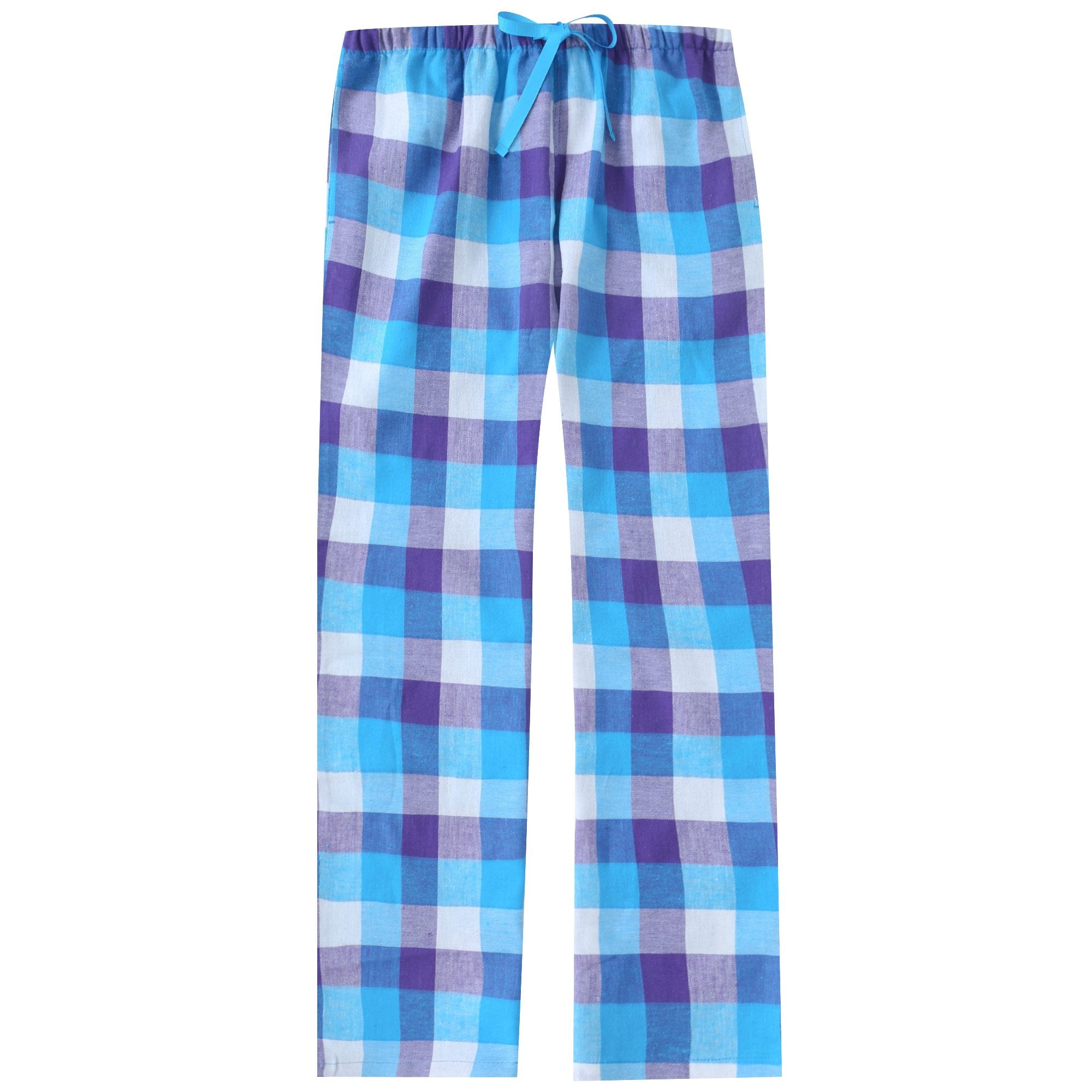 Womens 100% Cotton Lightweight Flannel Lounge Pants