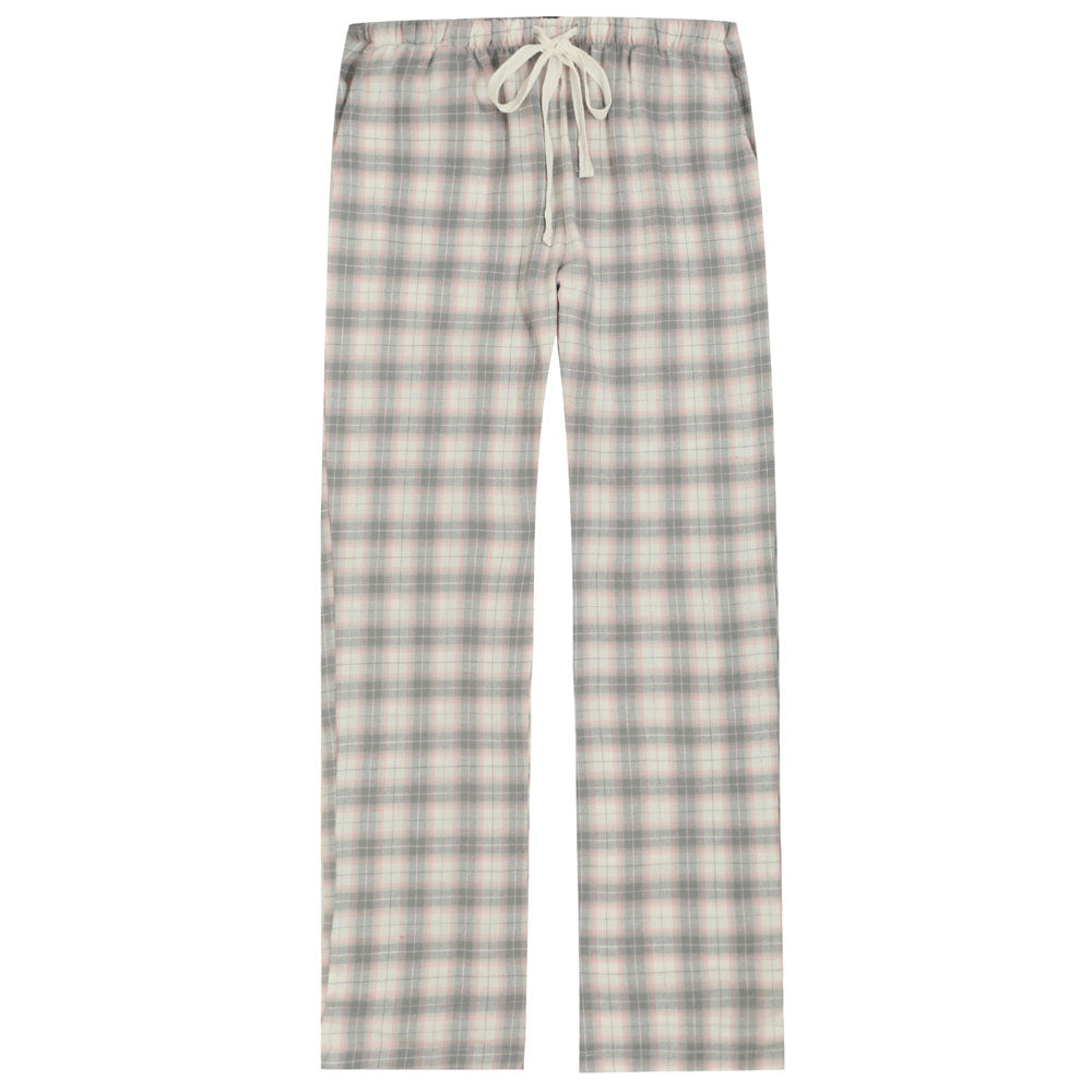 Womens 100% Cotton Lightweight Flannel Lounge Pants