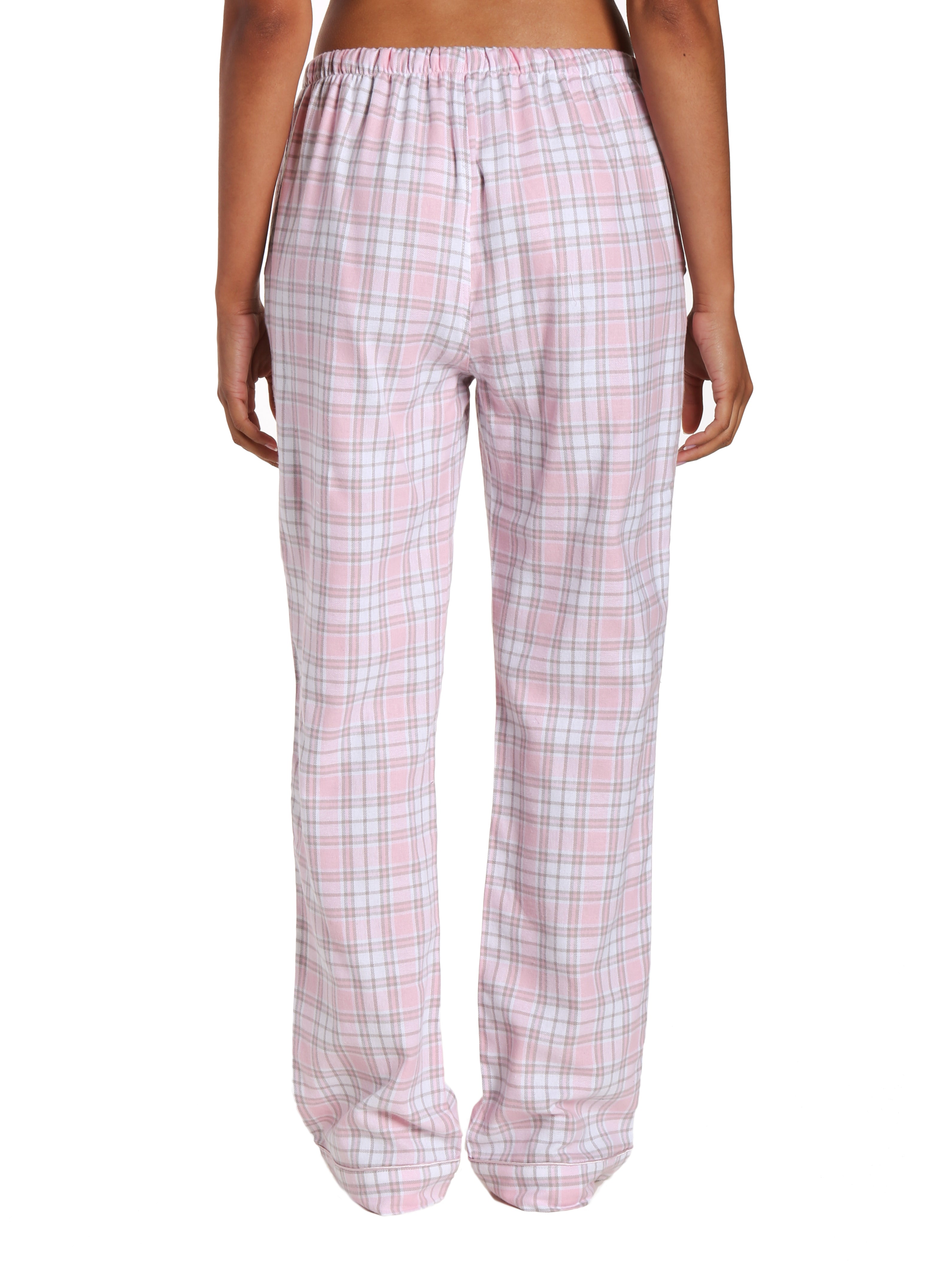 Plaid White-Pink