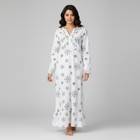 Snowflakes Black-White