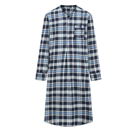Noble Mount Mens Nightshirt - 100% Cotton Flannel Mens Nightshirts for Sleeping