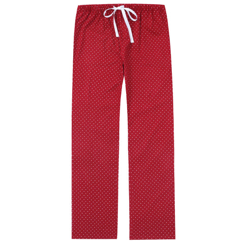 Womens 100% Cotton Flannel Lounge Pants