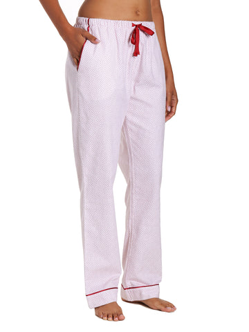 Womens Premium 100% Cotton Flannel Lounge Pants