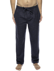 Men's 100% Cotton Flannel Lounge Pants - Double Diamond Navy/Green