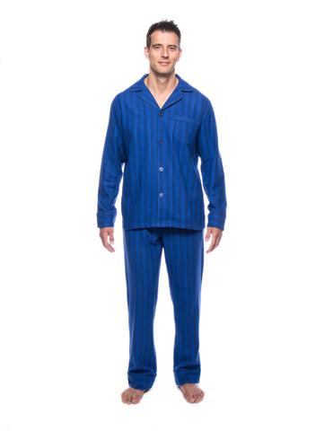 Mens Pajamas Set - 100% Cotton Flannel Pajamas for Men