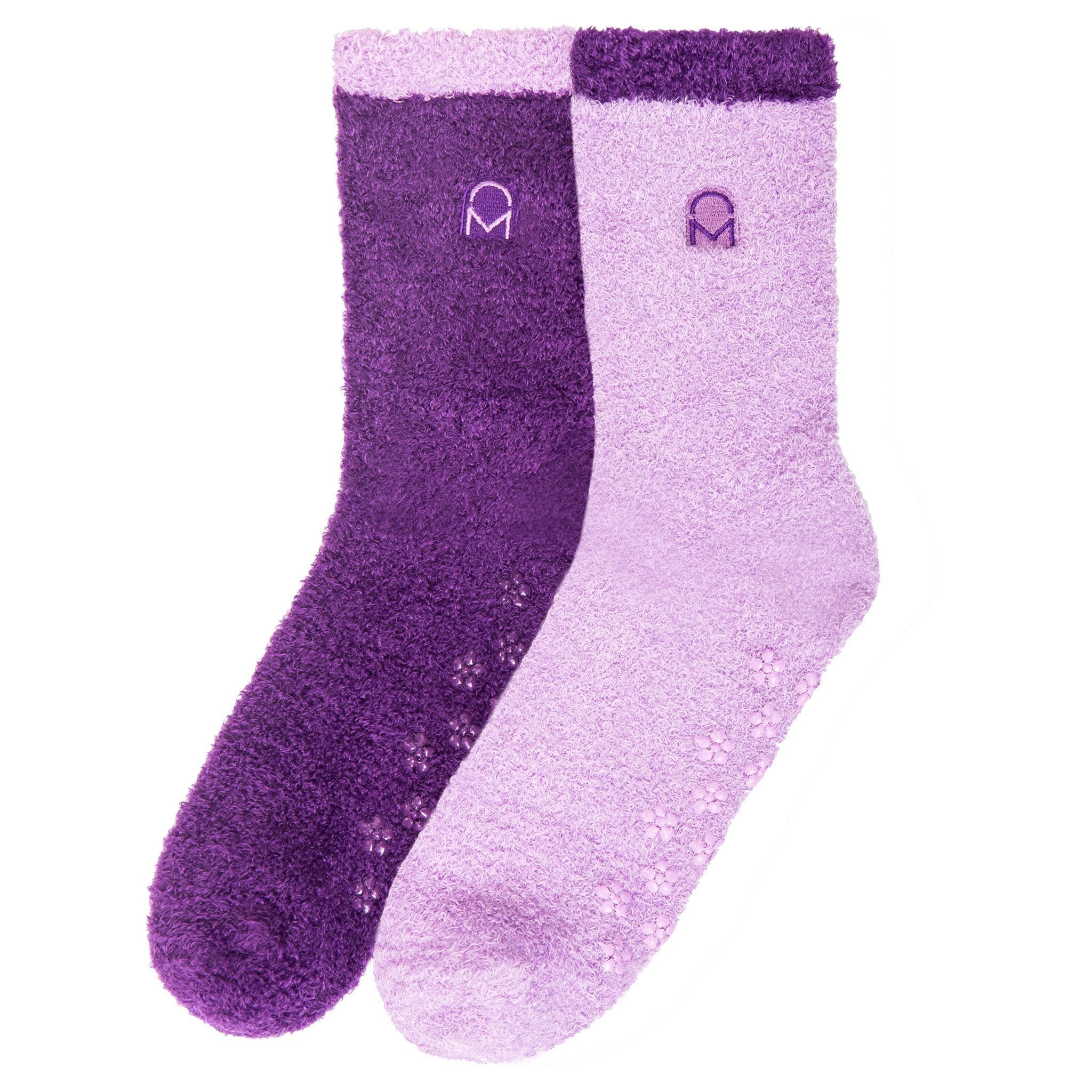 Box Packaged Women's Soft Anti-Skid Winter Feather Socks - 2-Pairs - Set C1