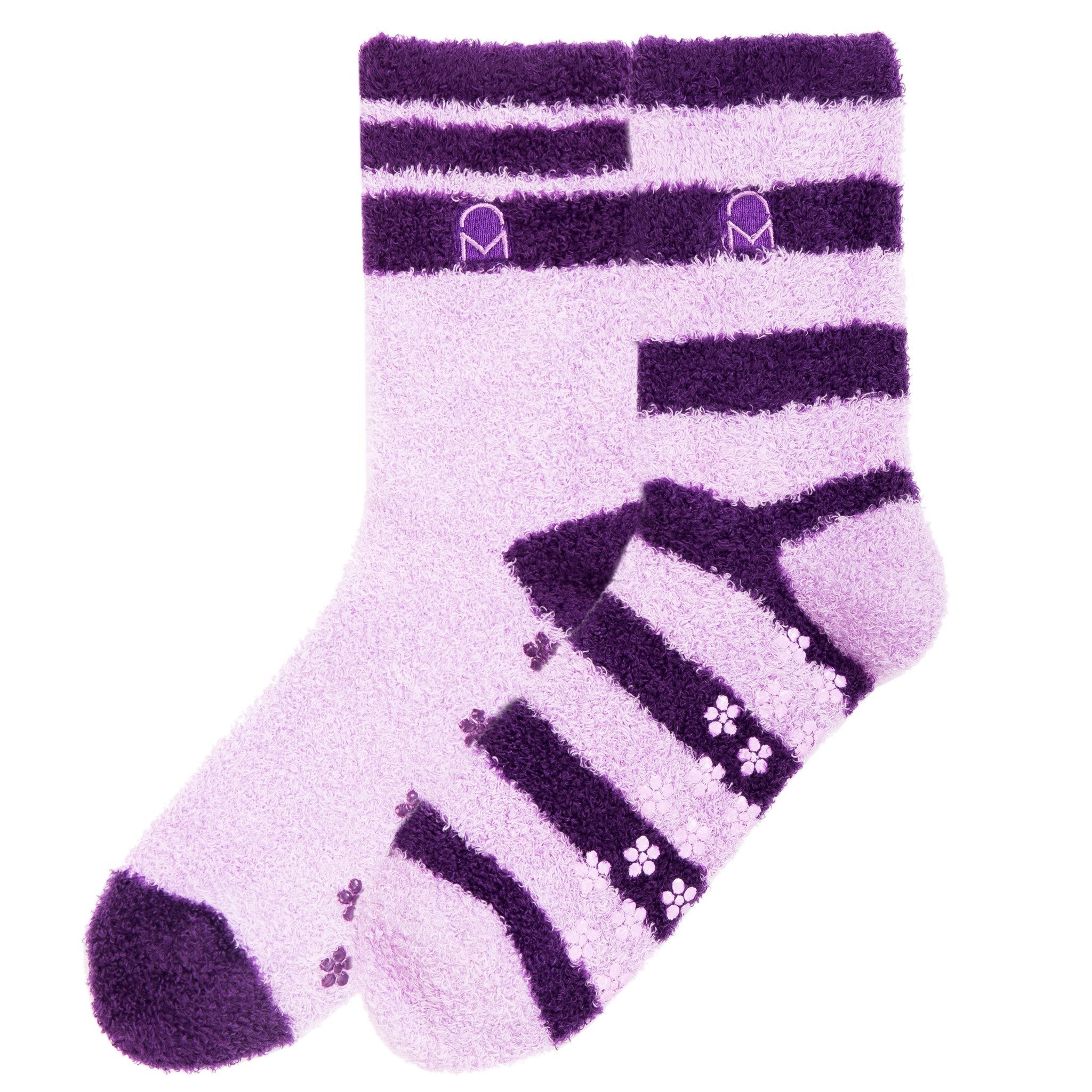Box Packaged Women's Soft Anti-Skid Winter Feather Socks - 2-Pairs - Set C9