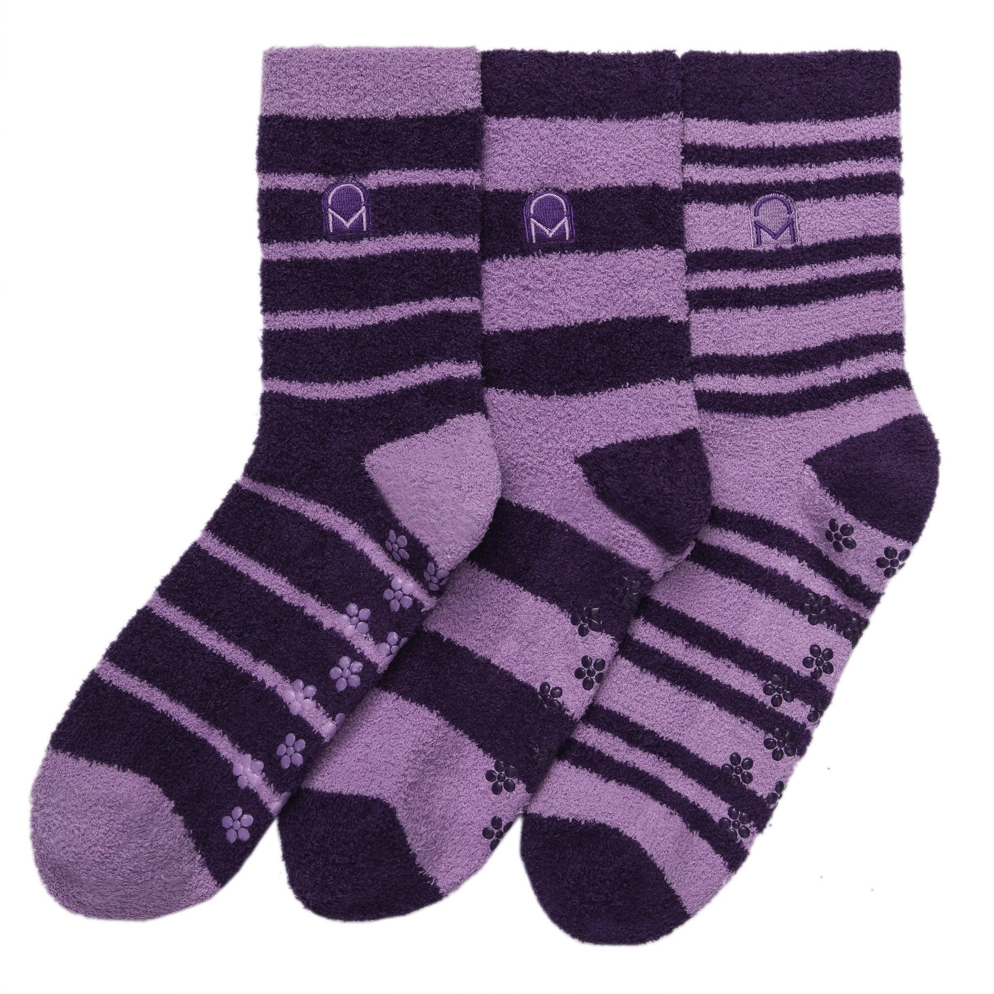 Women's Soft Anti-Skid Micro-Plush Winter Crew Socks - Set C2