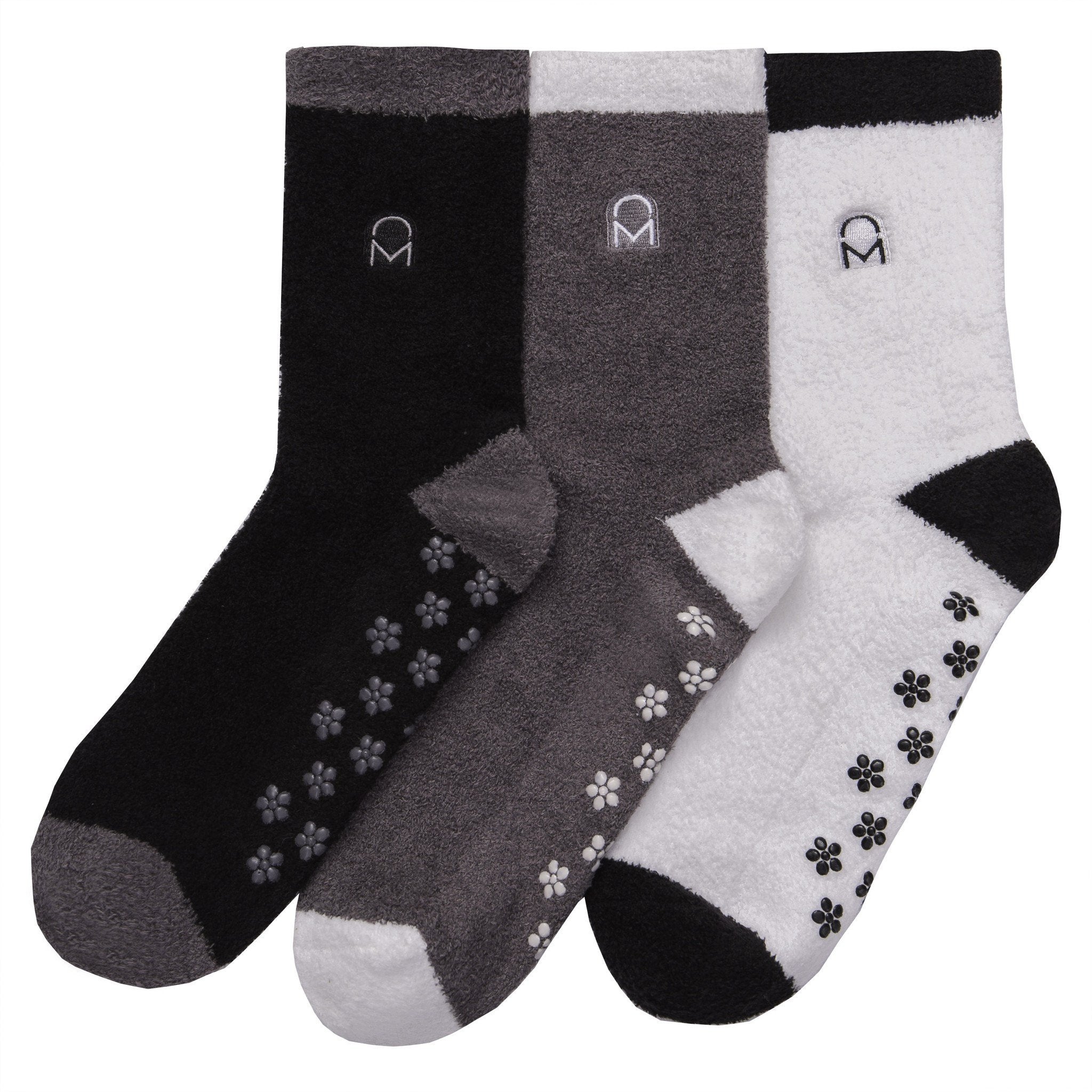 Women's Soft Anti-Skid Micro-Plush Winter Crew Socks - Set C3
