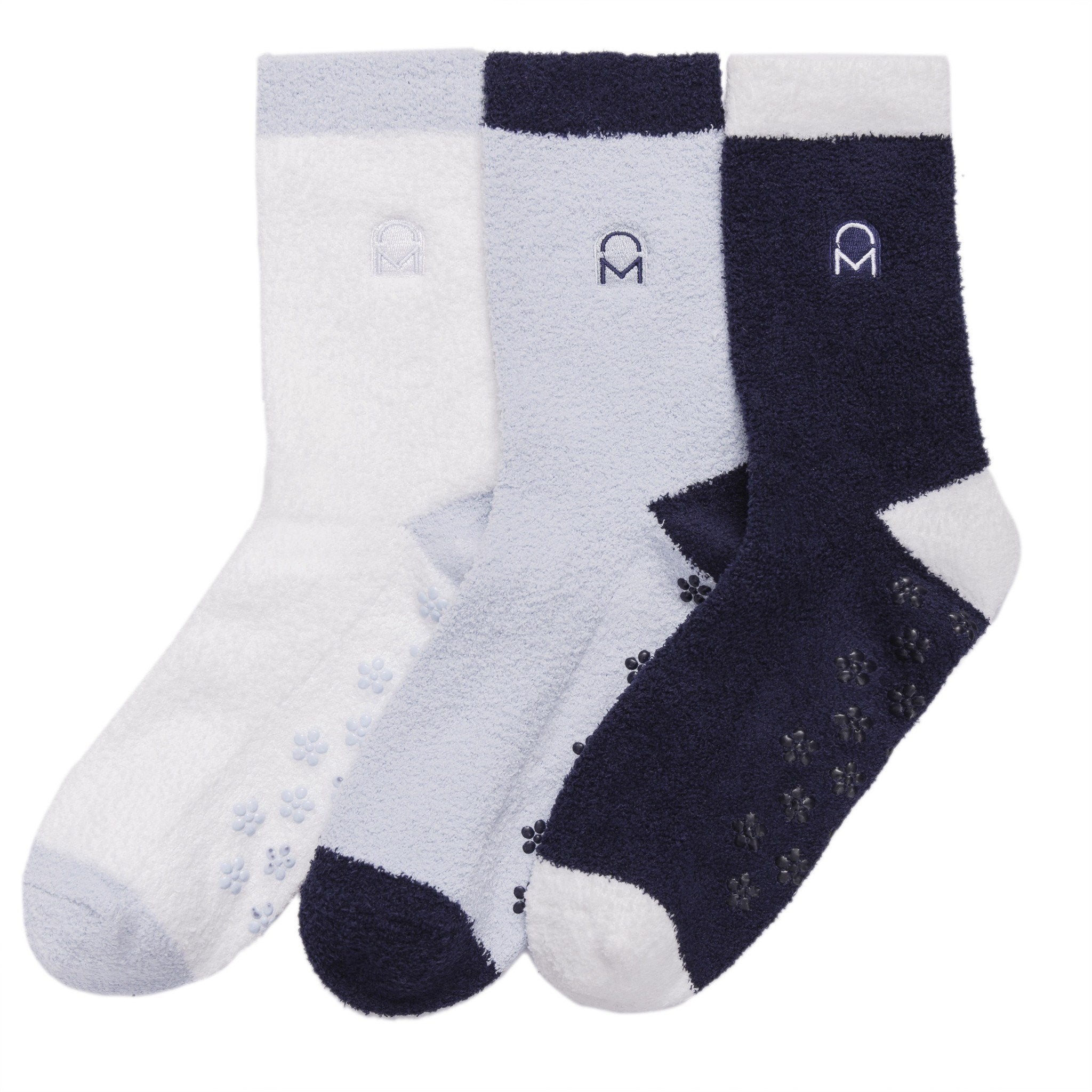 Women's Soft Anti-Skid Micro-Plush Winter Crew Socks - Set C4