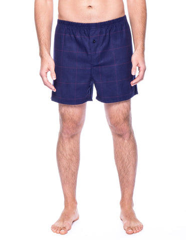 Windowpane Checks Blue-Red/Dark Blue