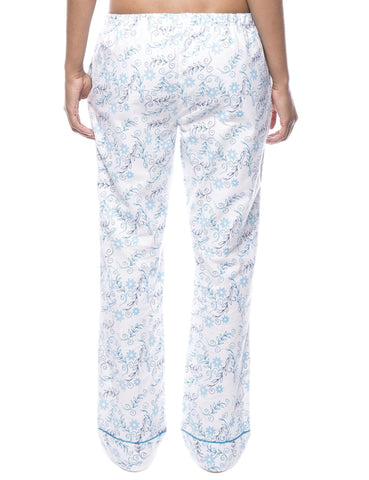 Floral White/Blue
