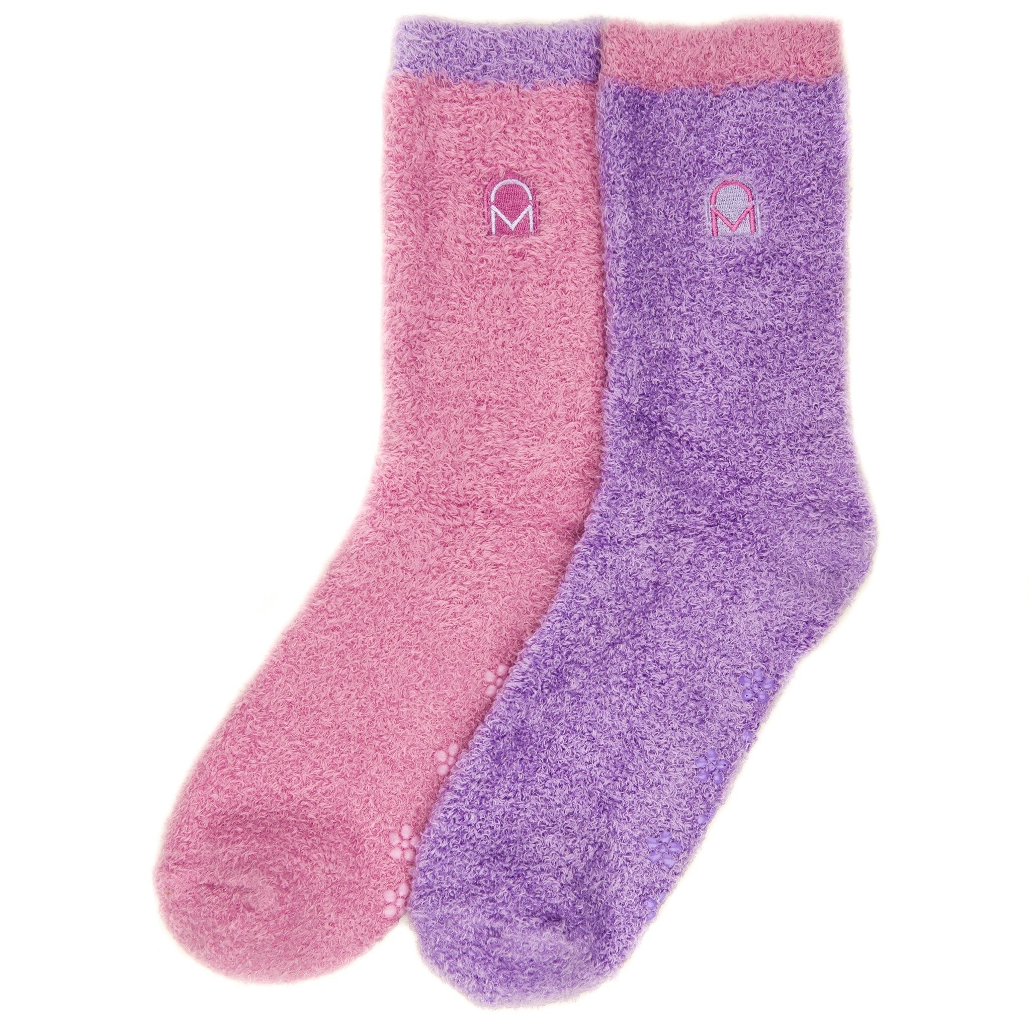 Women's Soft Anti-Skid Winter Feather Socks - 2-Pairs - Set A3