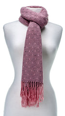 'Toasty' Warm Soft Premium Winter Scarf - Dot Pattern - Dusty Pink