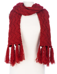 Women's Metro Winter Scarf and Hat Set - Red