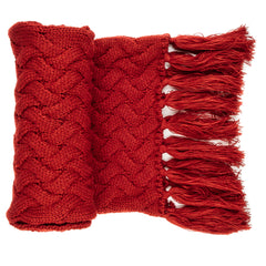 Women's Metro Winter Scarf and Hat Set - Red