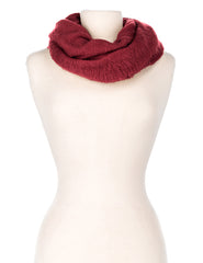 Women's Super-Soft Posh Infinity Scarf - Burgundy