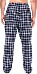 Mens Flannel Pants - 2pk [Black/White - Blue/White Checks Set]