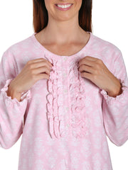 Brocade Pink-White