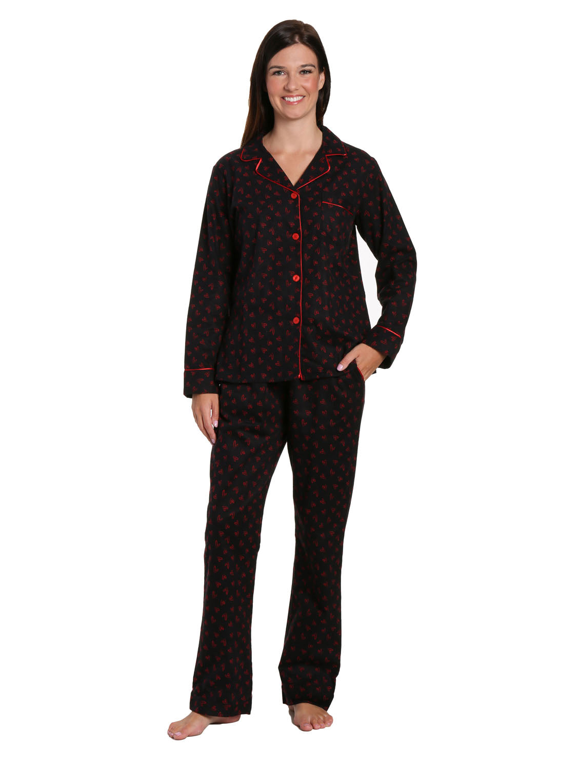 Noble Mount Women's Cotton Flannel Pajama Set - Constellations