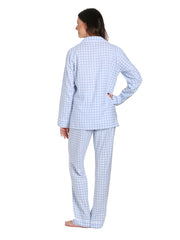 Gingham Blue-White