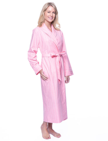 Gift Packaged Women's 100% Premium Cotton Flannel Robe