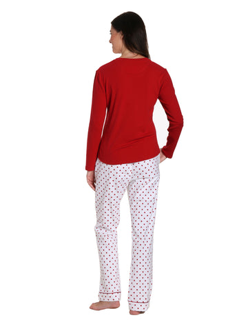 Dots Diva White-Red