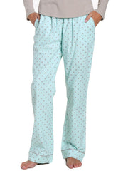 Womens Premium 100% Cotton Flannel Lounge Pants