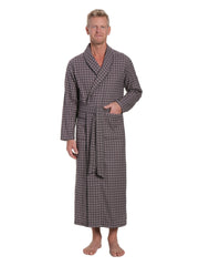 Men's 100% Cotton Flannel Long Robe