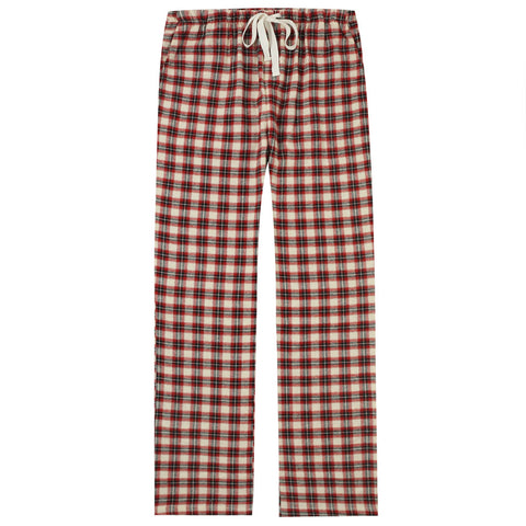 Womens 100% Cotton Lightweight Flannel Lounge Pants