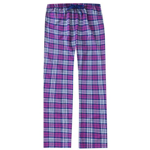 Womens 100% Cotton Lightweight Flannel Lounge Pants