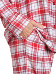 Plaid White-Red